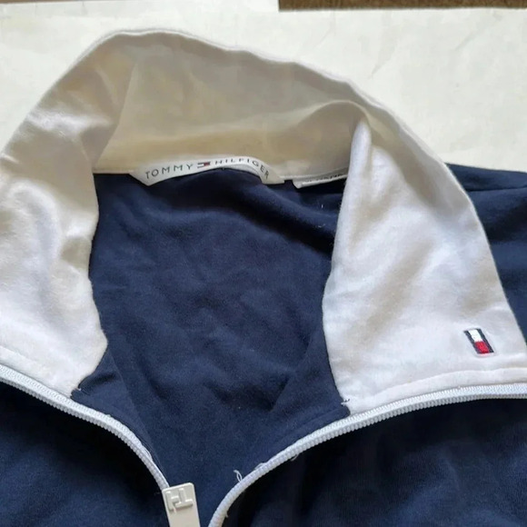 Tommy Hilfiger blue and white zip up vest size XL NWT - Picture 3 of 6